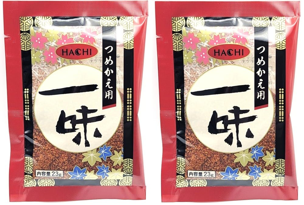 Amazon | 詰替用 / 一味唐辛子23g 2袋 / やみつき唐辛子/ハチ食品/純